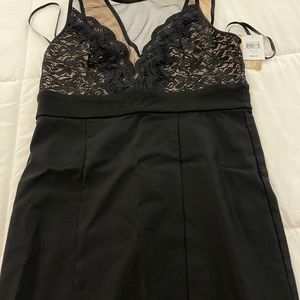 Black lace cocktail dress